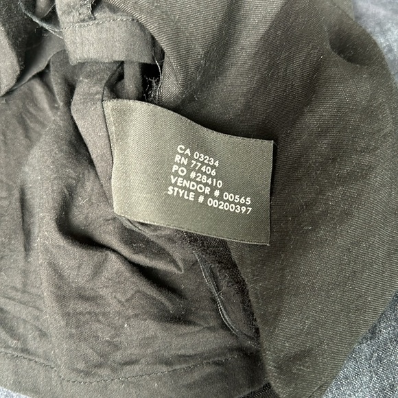 Club Monaco one size black ruffle zip dress - Picture 11 of 14